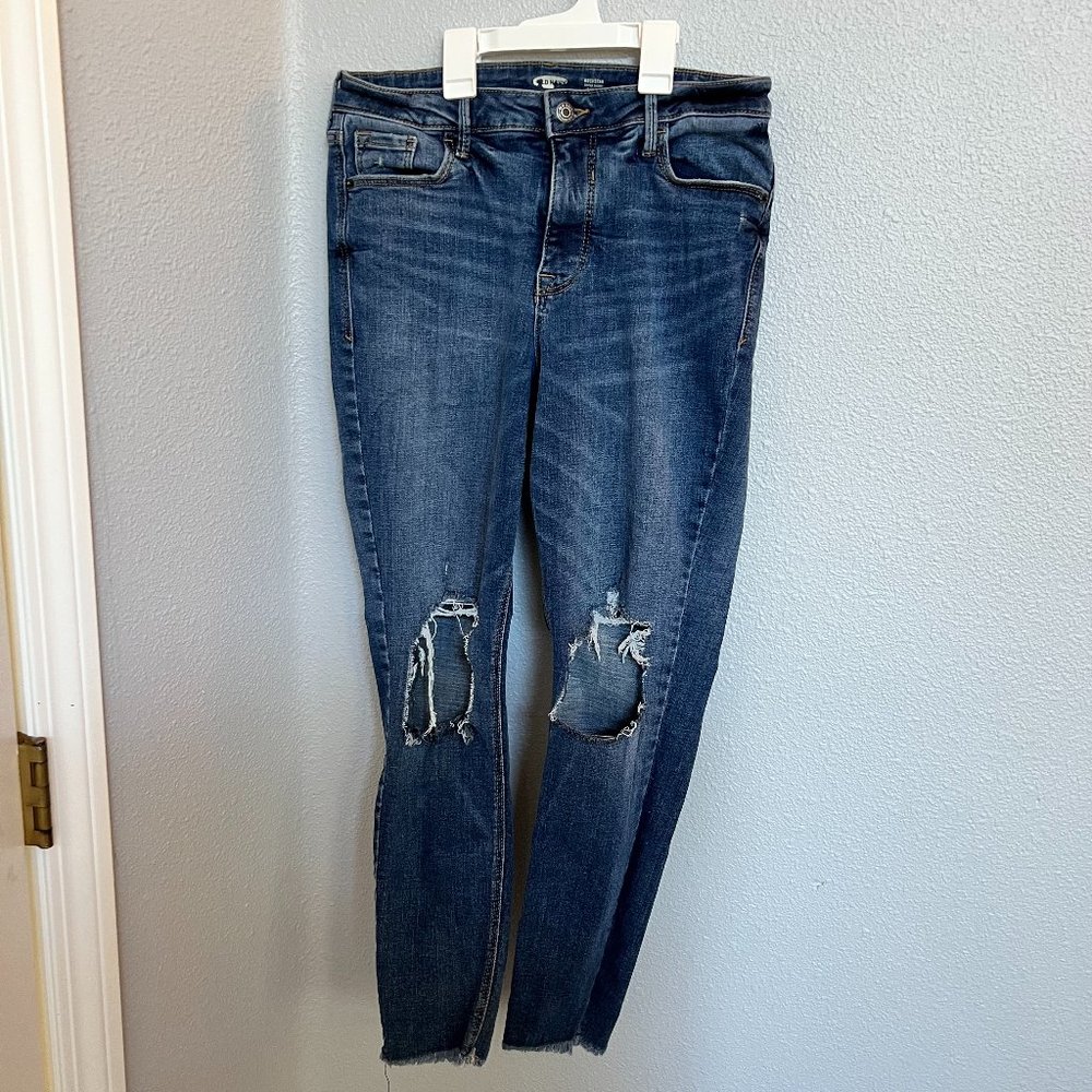 Old Navy Rockstar Super Skinny High-Rise Ripped Jeans